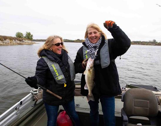 Two Women Fishing