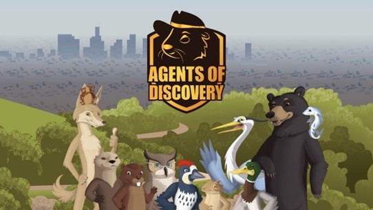 Agents of Discovery animals and logo