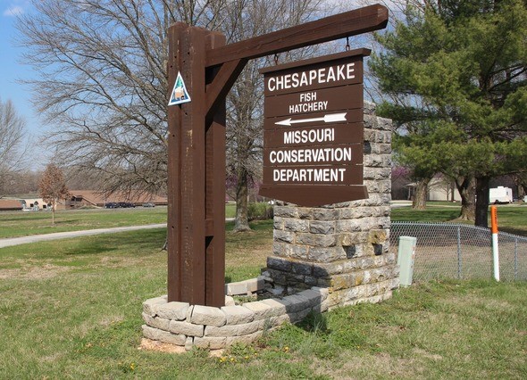 Chesapeake Fish Hatchery sign