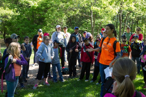 students at Discover Nature Schools outdoor program