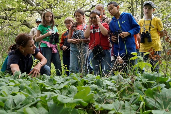 MDC staff teach young explorers about nature.