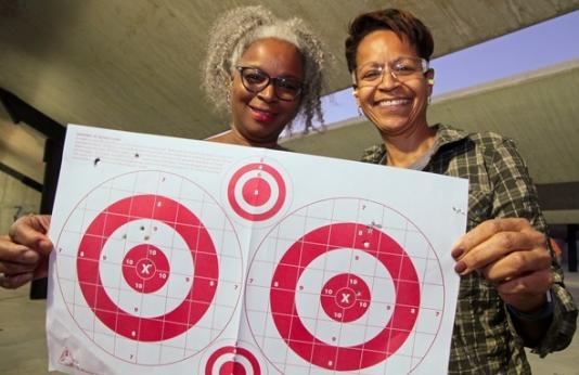 Women with target.