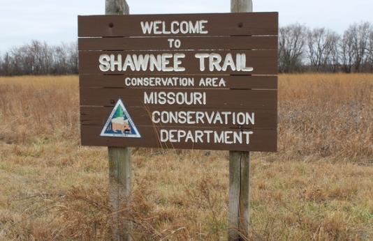 Shawnee Trail welcome sign