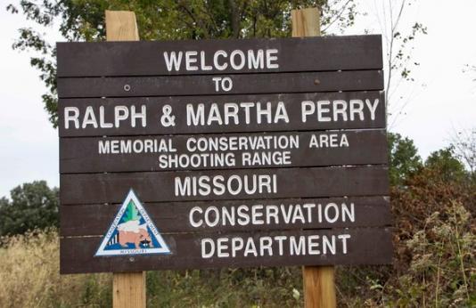 Ralph and Martha Perry Shooting Range sign